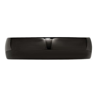 Black Stainless Steel 6mm Wedding Band – view 4