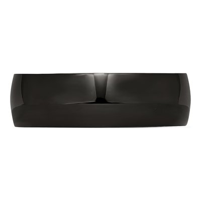 Black Stainless Steel 7mm Wedding Band – view 4