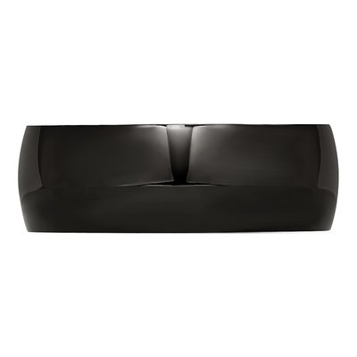 Black Stainless Steel 8mm Wedding Band – view 4