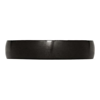 Black Stainless Steel 5mm Black Wedding Band – view 4