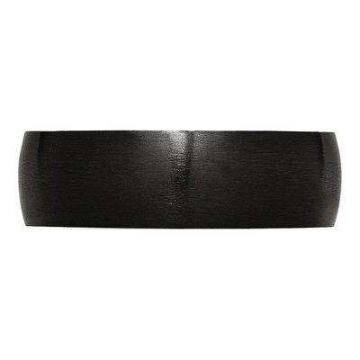 Black Stainless Steel 7mm Black Wedding Band – view 4