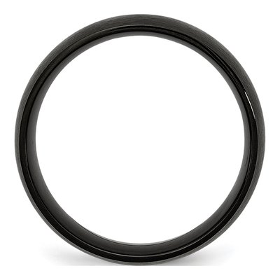 Black Stainless Steel 8mm Black Wedding Band – view 3
