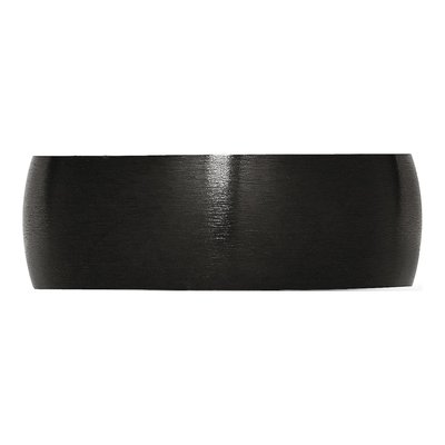Black Stainless Steel 8mm Black Wedding Band – view 4