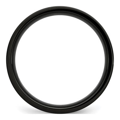 Black Stainless Steel 5mm Wedding Band – view 3