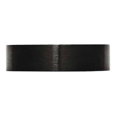 Black Stainless Steel 6mm Flat Wedding Band – view 4