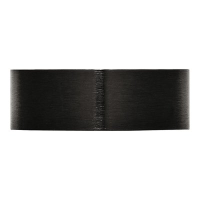 Black Stainless Steel 8mm Flat Wedding Band – view 4