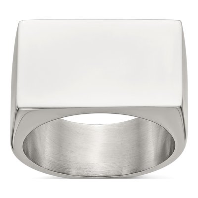 Men's Stainless Steel Signet Ring