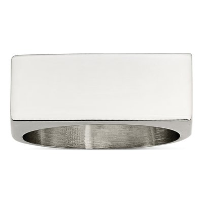 Men's Stainless Steel Signet Ring