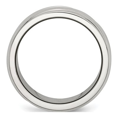 Stainless Steel 10mm Grooved Band – view 3