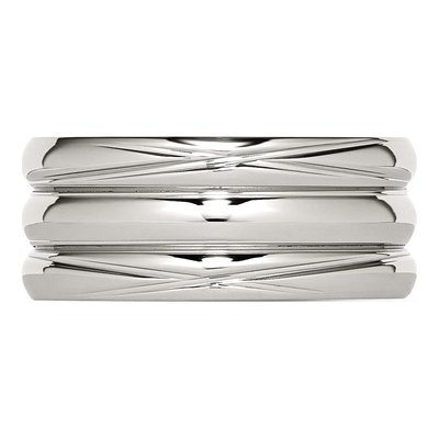 Stainless Steel 10mm Grooved Band – view 5