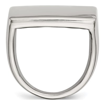 Men's Stainless Steel Square Ring – view 3