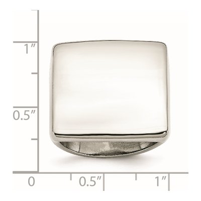 Men's Stainless Steel Square Ring – view 7