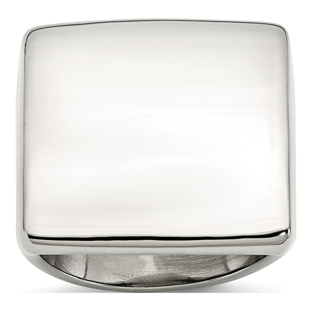 Men's Stainless Steel Square Ring