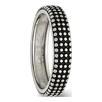 Stainless Steel 5mm Wedding Band – view 5