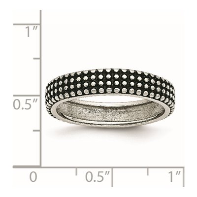 Stainless Steel 5mm Wedding Band – view 7