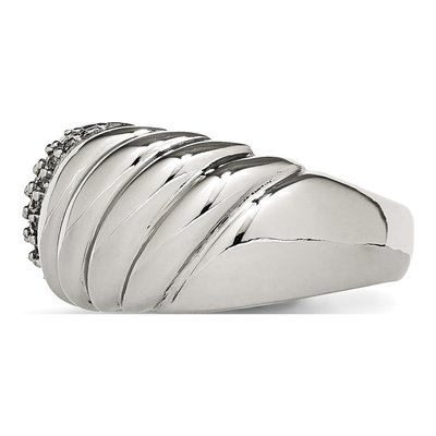 Stainless Steel CZ Ring – view 4