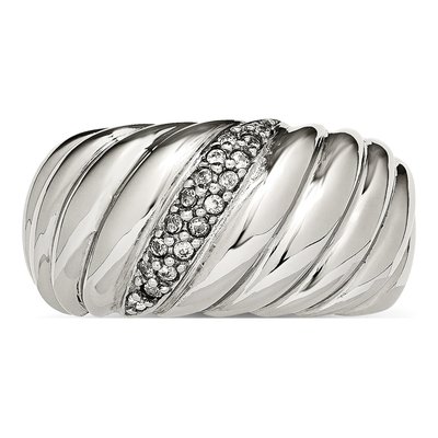 Stainless Steel CZ Ring – view 5