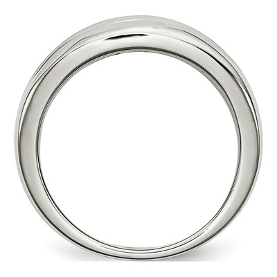 Stainless Steel CZ Ring – view 3