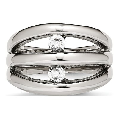 Stainless Steel CZ Ring – view 5