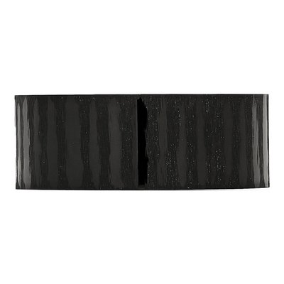 Black Stainless Steel CZ Wedding Band – view 3