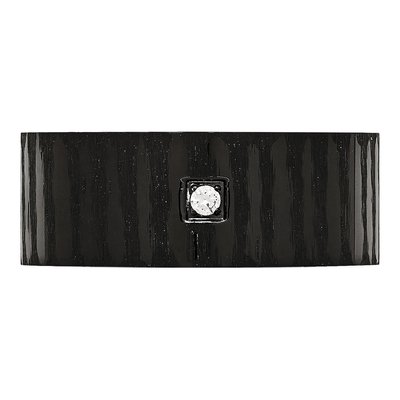 Black Stainless Steel CZ Wedding Band – view 4