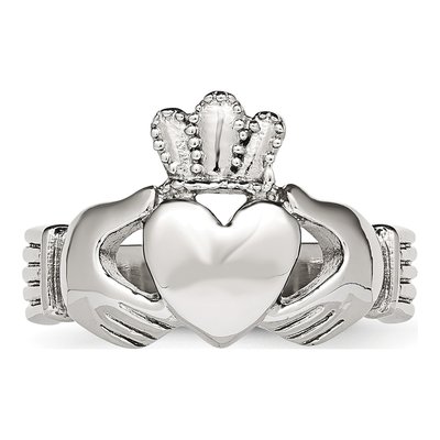 Stainless Steel Claddagh Ring – view 5