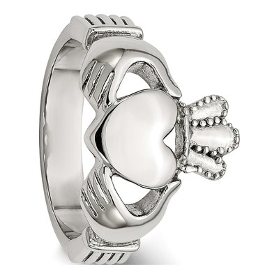 Stainless Steel Claddagh Ring – view 6