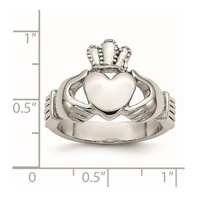 Stainless Steel Claddagh Ring – view 8