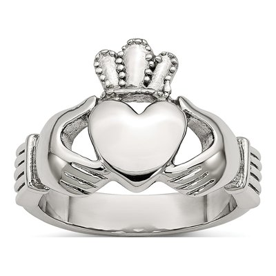 Stainless Steel Claddagh Ring