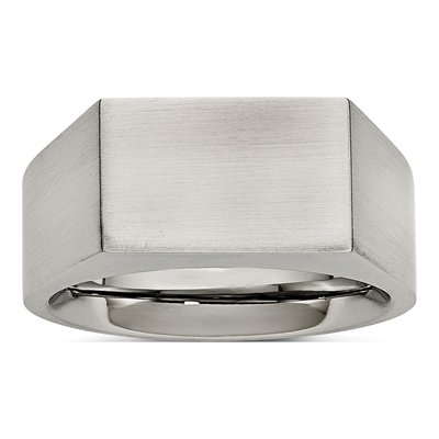Men's Stainless Steel Signet Ring