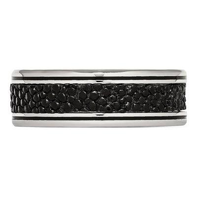 Stainless Steel 8mm Stingray Wedding Band – view 4