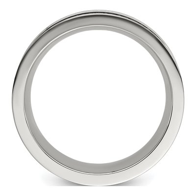 Stainless Steel 8mm Stingray Wedding Band – view 2
