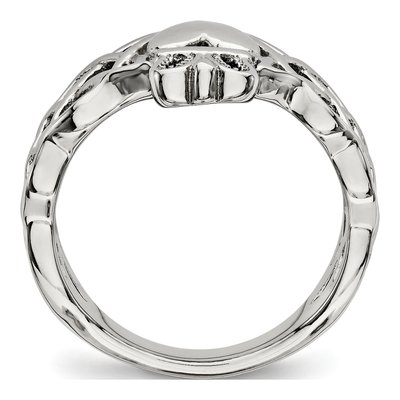 Stainless Steel Claddagh Ring – view 3