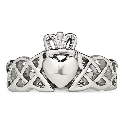 Stainless Steel Claddagh Ring – view 6