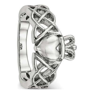 Stainless Steel Claddagh Ring – view 7