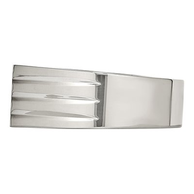 Men's Stainless Steel CZ Ring – view 4