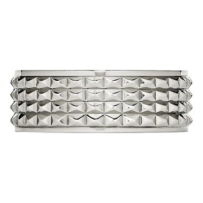 Stainless Steel 8mm Studded Wedding Band – view 3