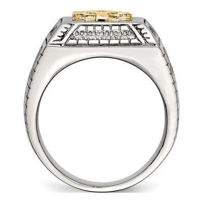 Men's Stainless Steel Anchor Ring – view 3