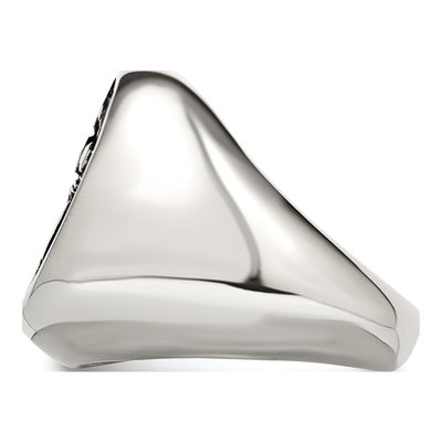 Men's Stainless Steel Antiqued Anchor Ring – view 4