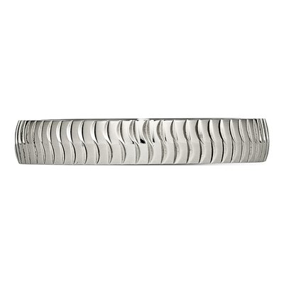 Stainless Steel 4mm Textured Wedding Band – view 3