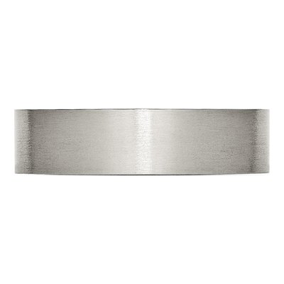 Stainless Steel 6mm Flat Comfort-Fit Wedding Band – view 4