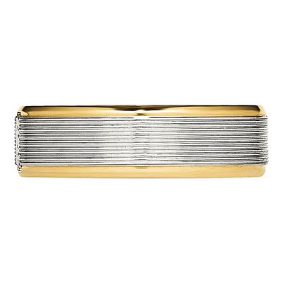 Stainless Steel CZ IP Wedding Band – view 4