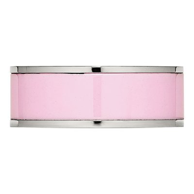 Stainless Steel 7.5mm Pink Ceramic Wedding Band – view 4