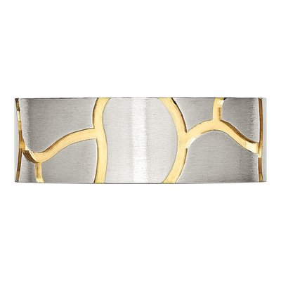 Men's Stainless Steel 8mm Grooved Wedding Band – view 4