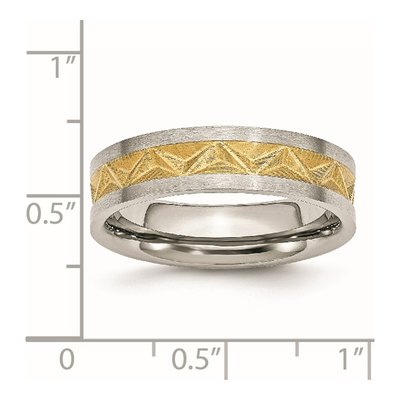 Stainless Steel 8mm IP Wedding Band – view 8