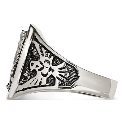 Men's Stainless Steel Enamel Eagle Ring – view 4