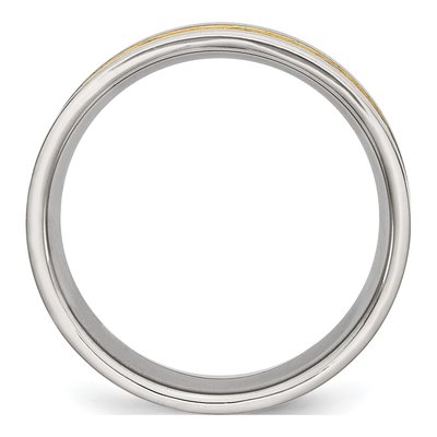 Stainless Steel 6mm IP Wedding Band – view 4