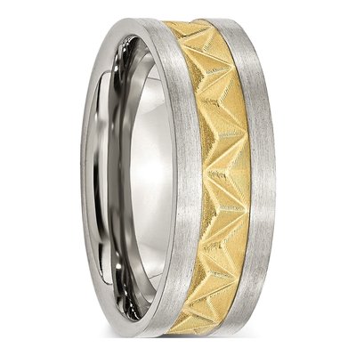 Stainless Steel 6mm IP Wedding Band – view 6