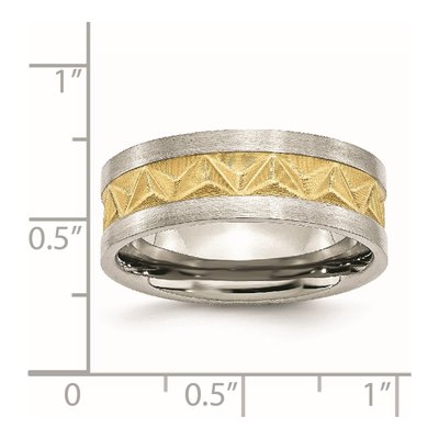Stainless Steel 6mm IP Wedding Band – view 8