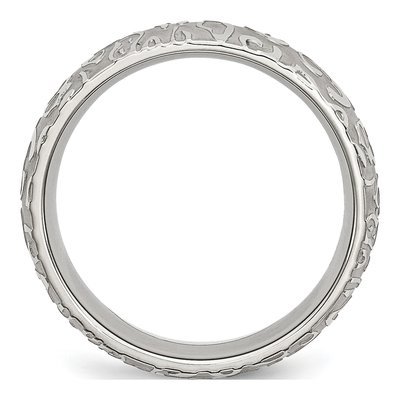 Stainless Steel 8mm Comfort-Fit Wedding Band – view 4